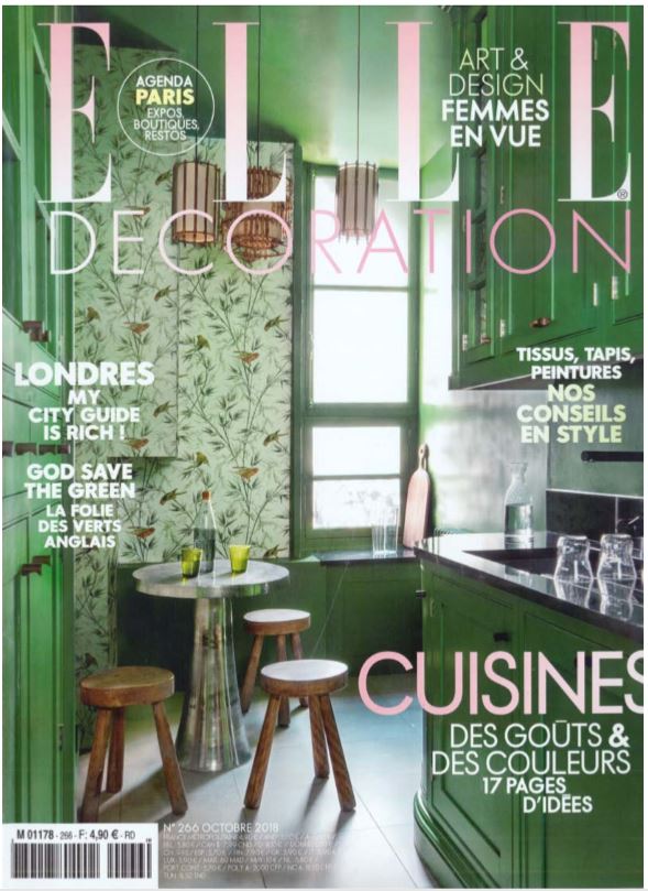 PARUTION - ELLE DECORATION OCTOBRE 2018