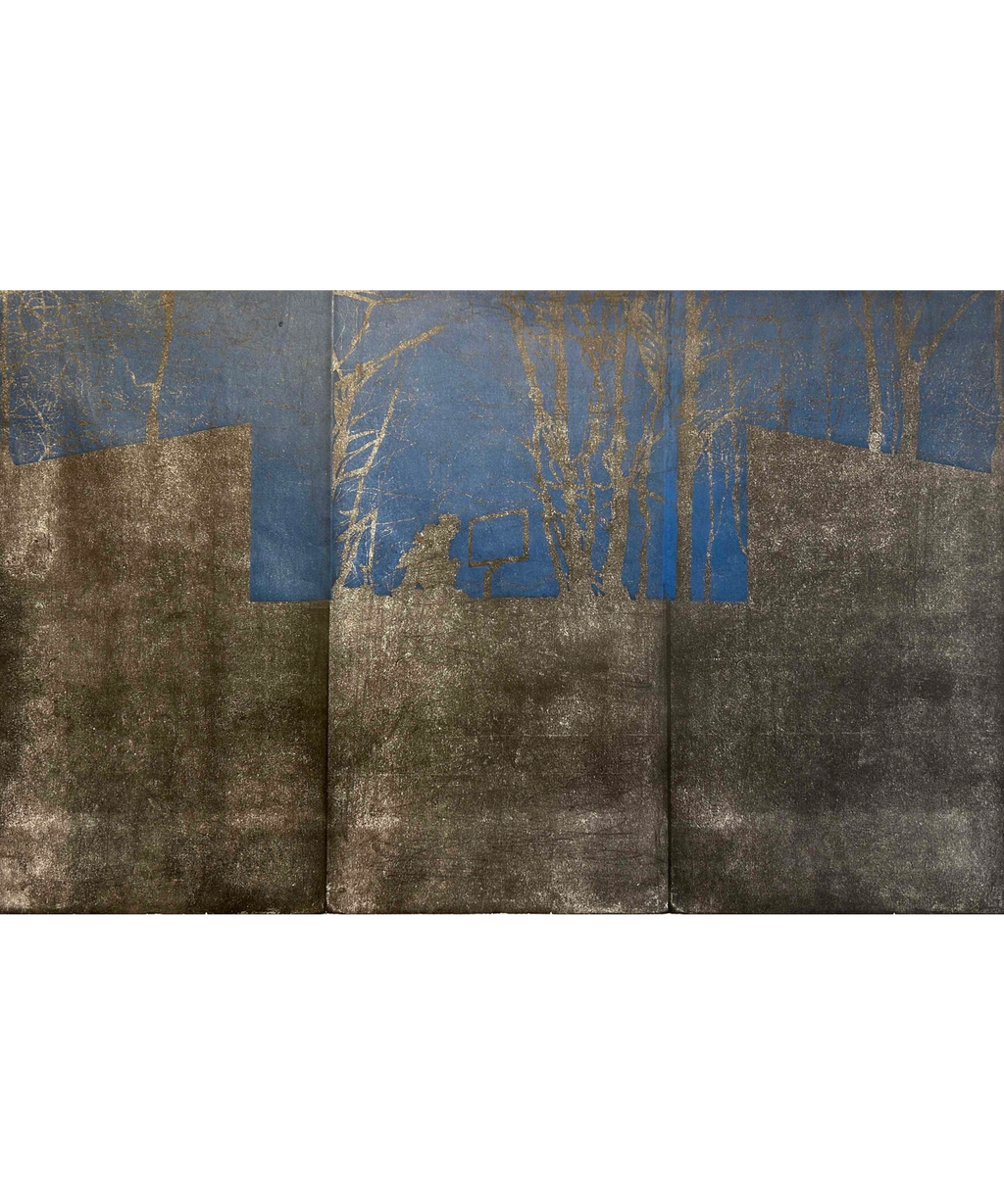 ZEBRES Gravure "Nocturne 1", Chloé Bocquet, XXIème siècle