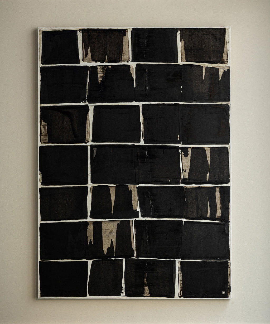 ZEBRES Peinture « Pierres noires »