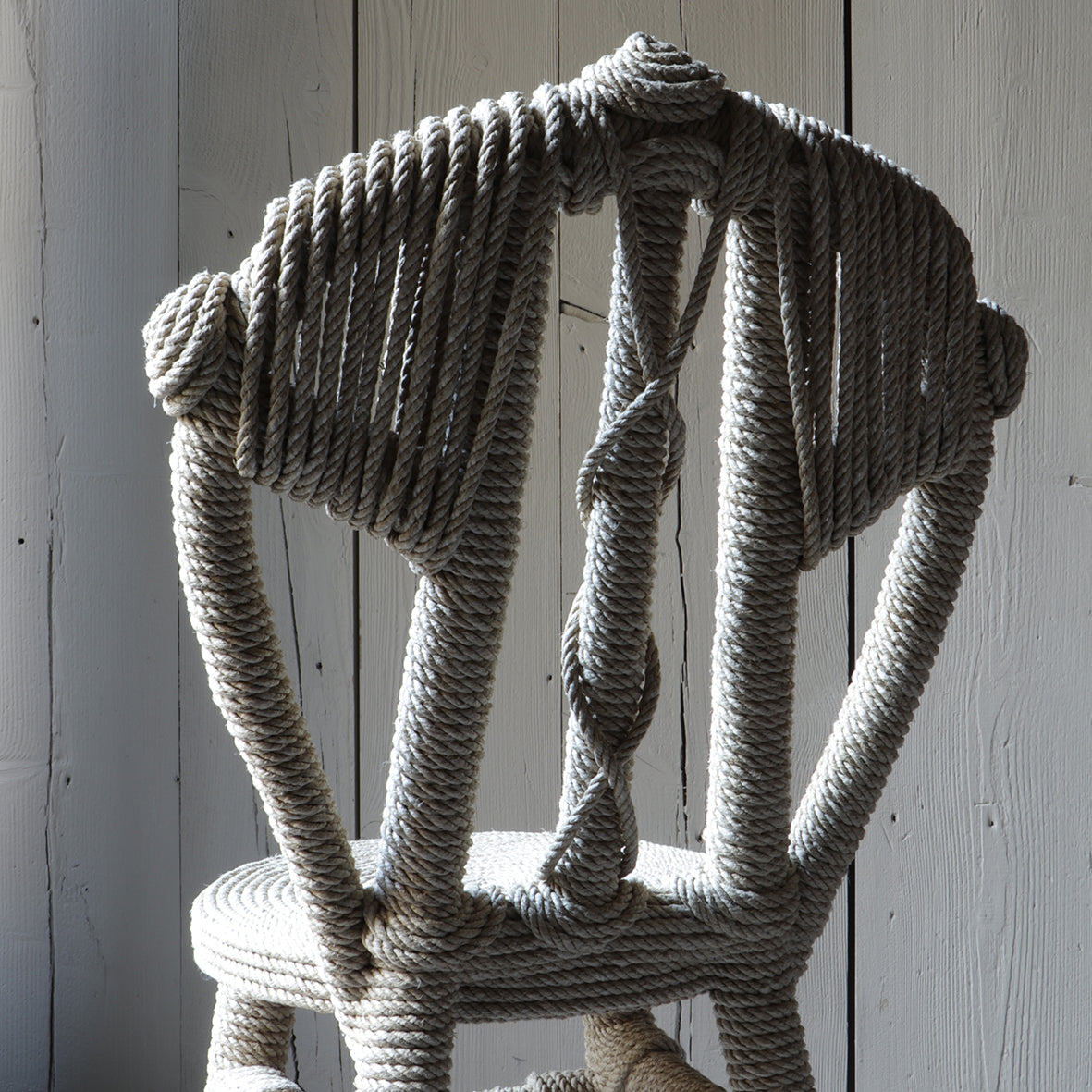 ZEBRES Chaise Chaise « AFRIBATON », en corde de chanvre - Christian Astuguevieille