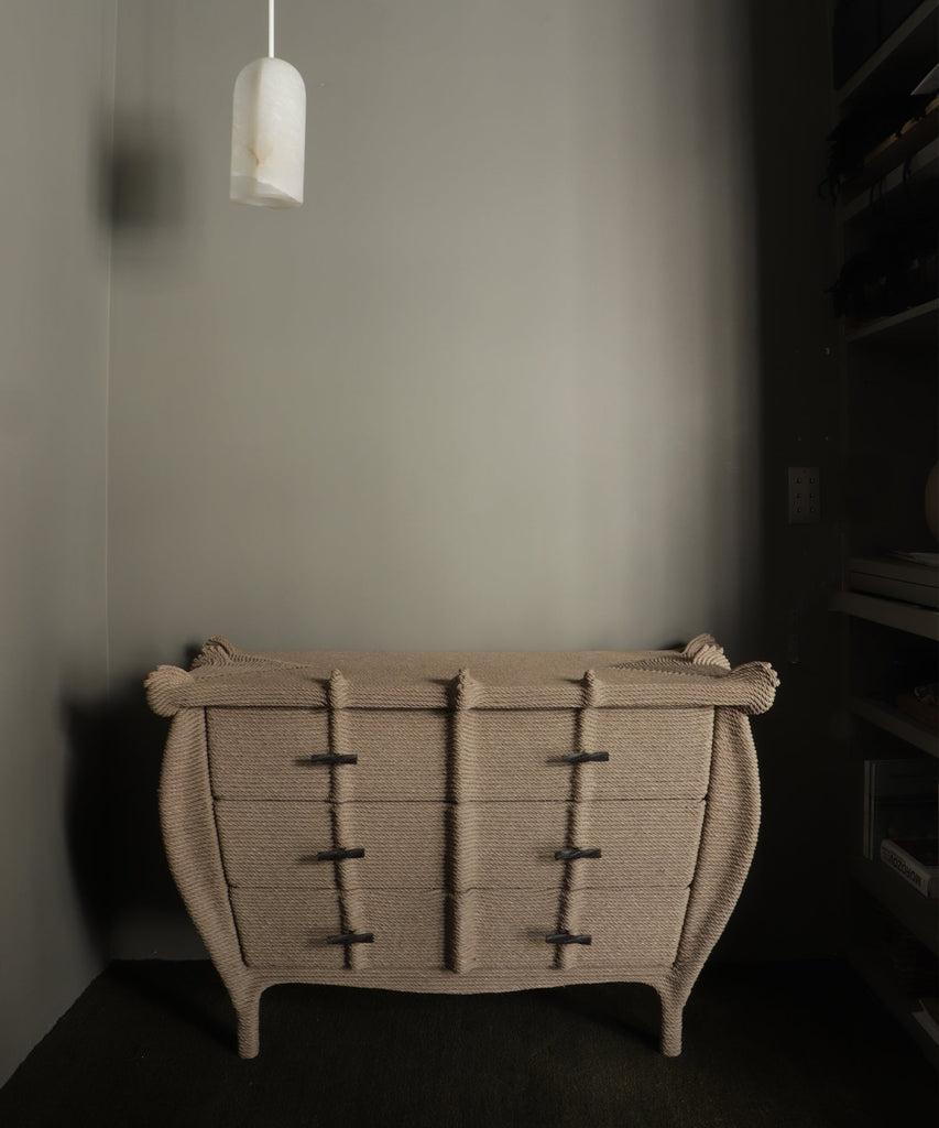 ZEBRES Commode Commode « MIRAKI », corde de chanvre - Christian Astuguevieille