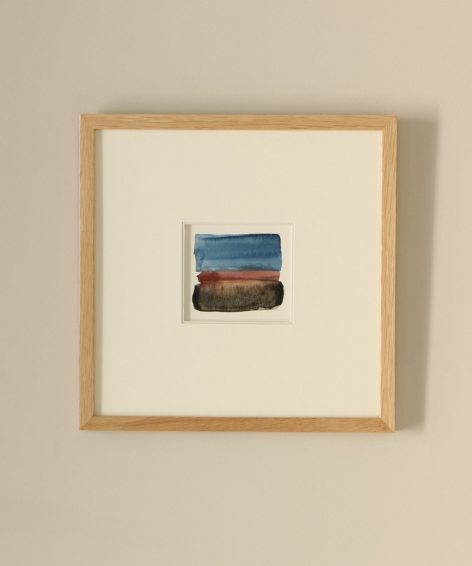 ZEBRES « Horizon » (5), aquarelle sur papier - Montaine R