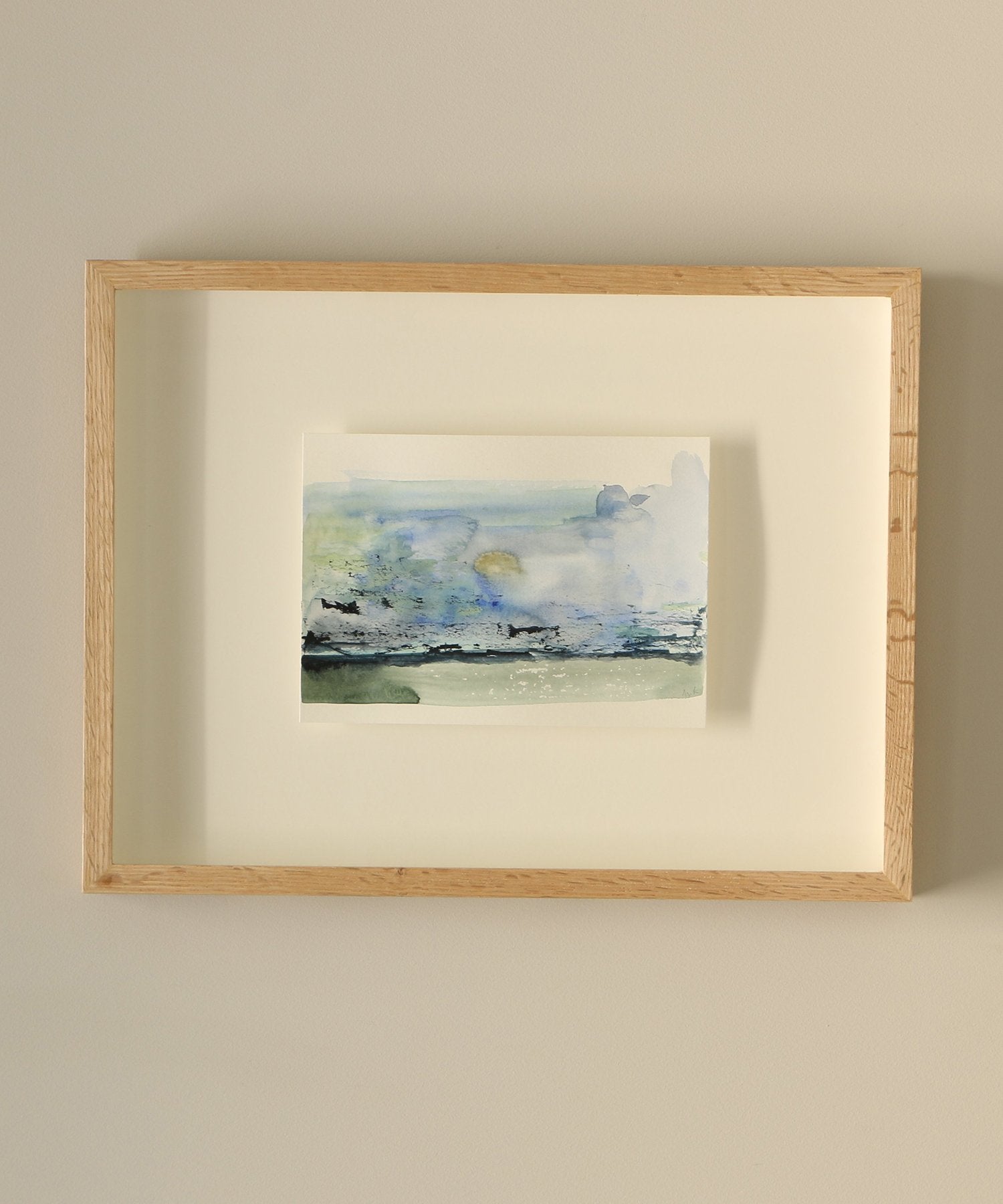 ZEBRES « Lune Claire », aquarelle sur papier - Montaine R