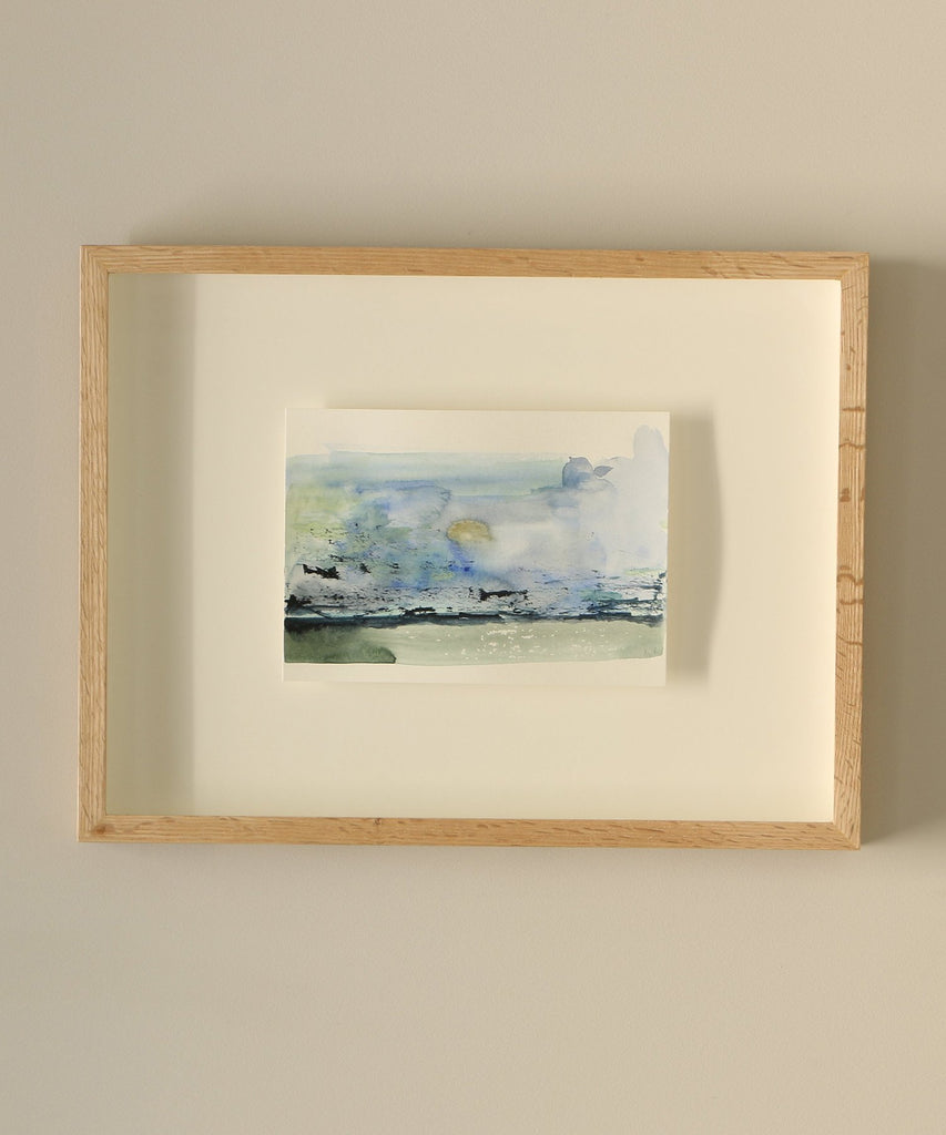 ZEBRES « Lune Claire », aquarelle sur papier - Montaine R