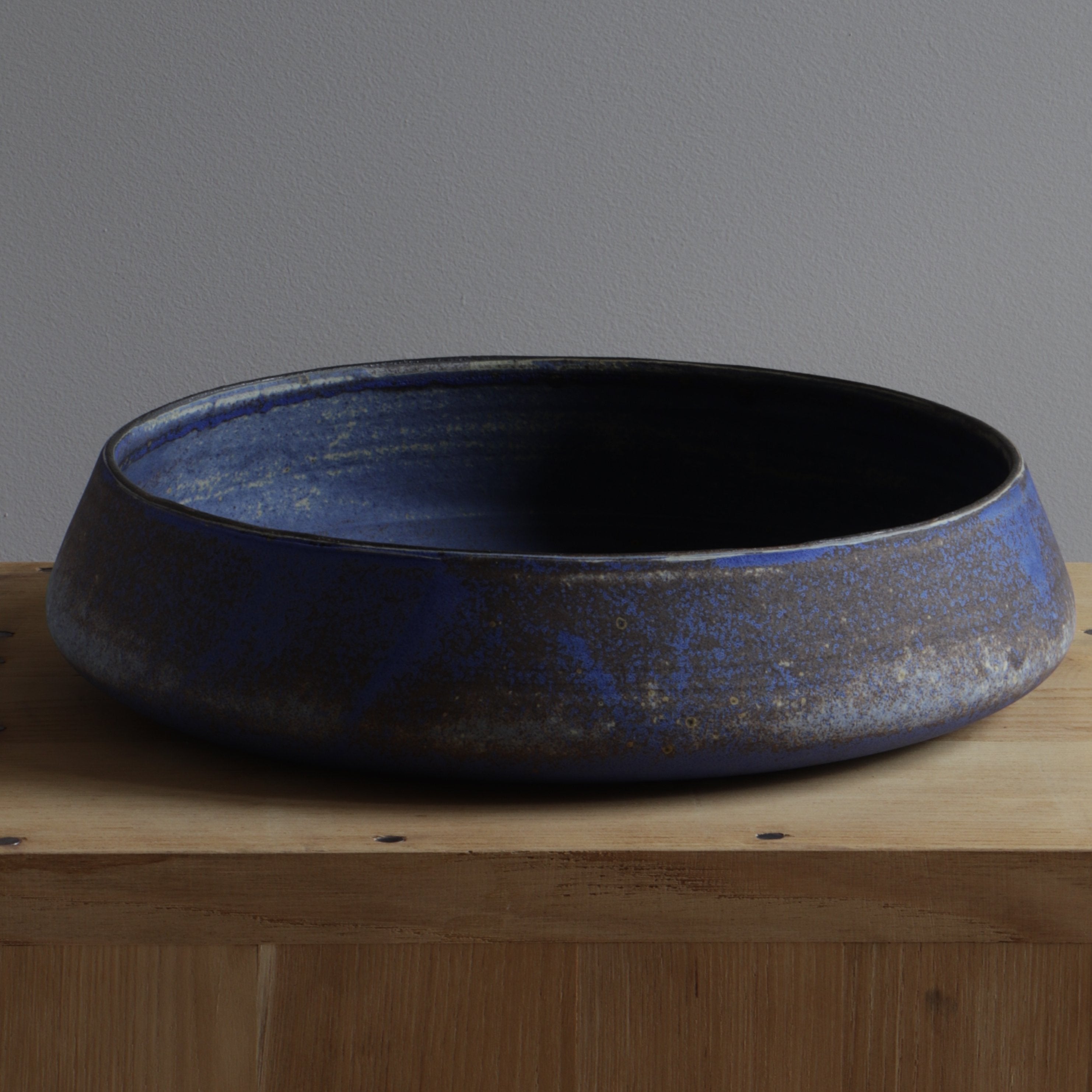 Grande coupelle en céramique bleue - Ingrid Van Munster - ZEBRES