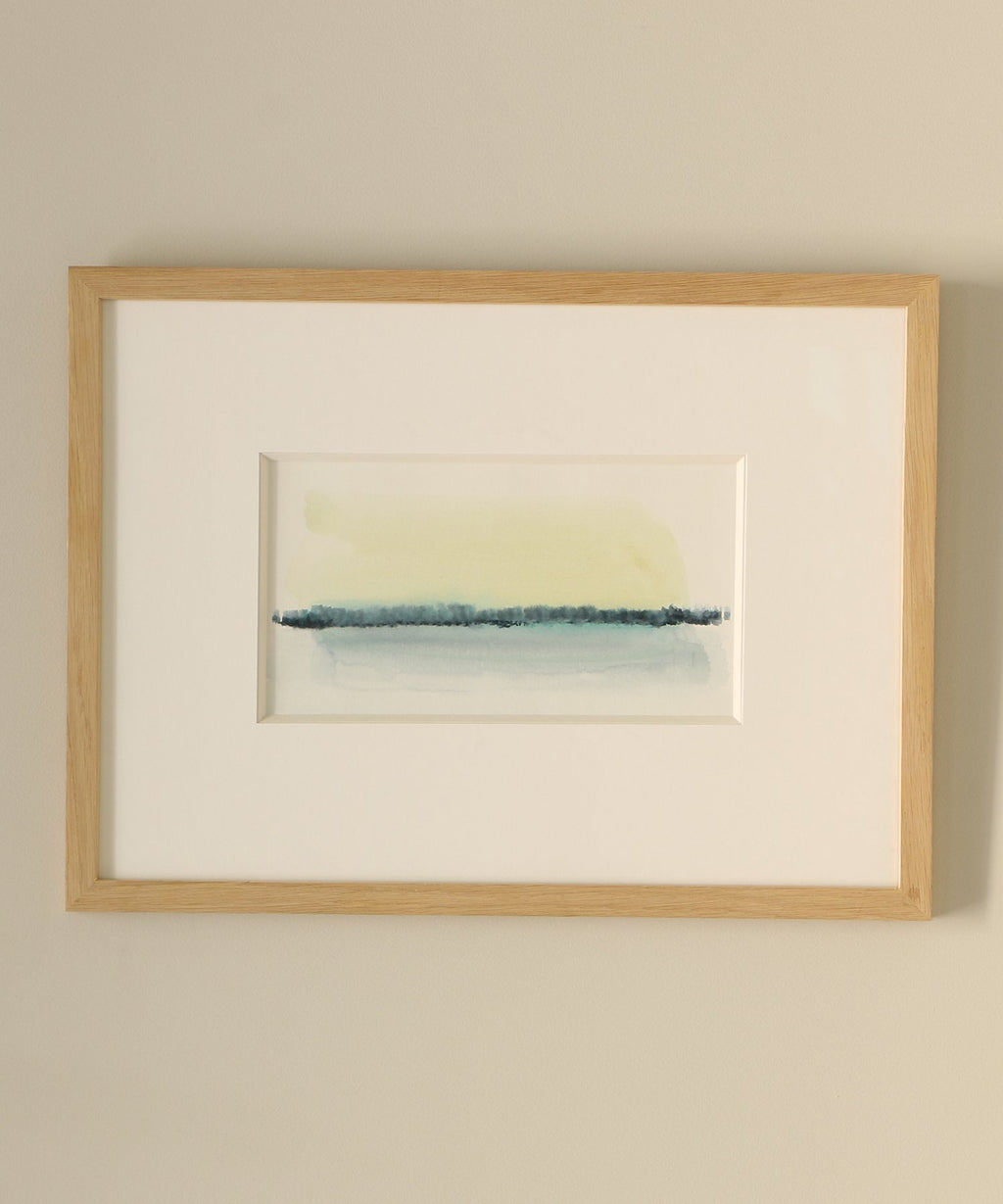ZEBRES « Rêve » (2), aquarelle horizontale sur papier - Montaine R