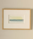 ZEBRES « Rêve » (2), aquarelle horizontale sur papier - Montaine R