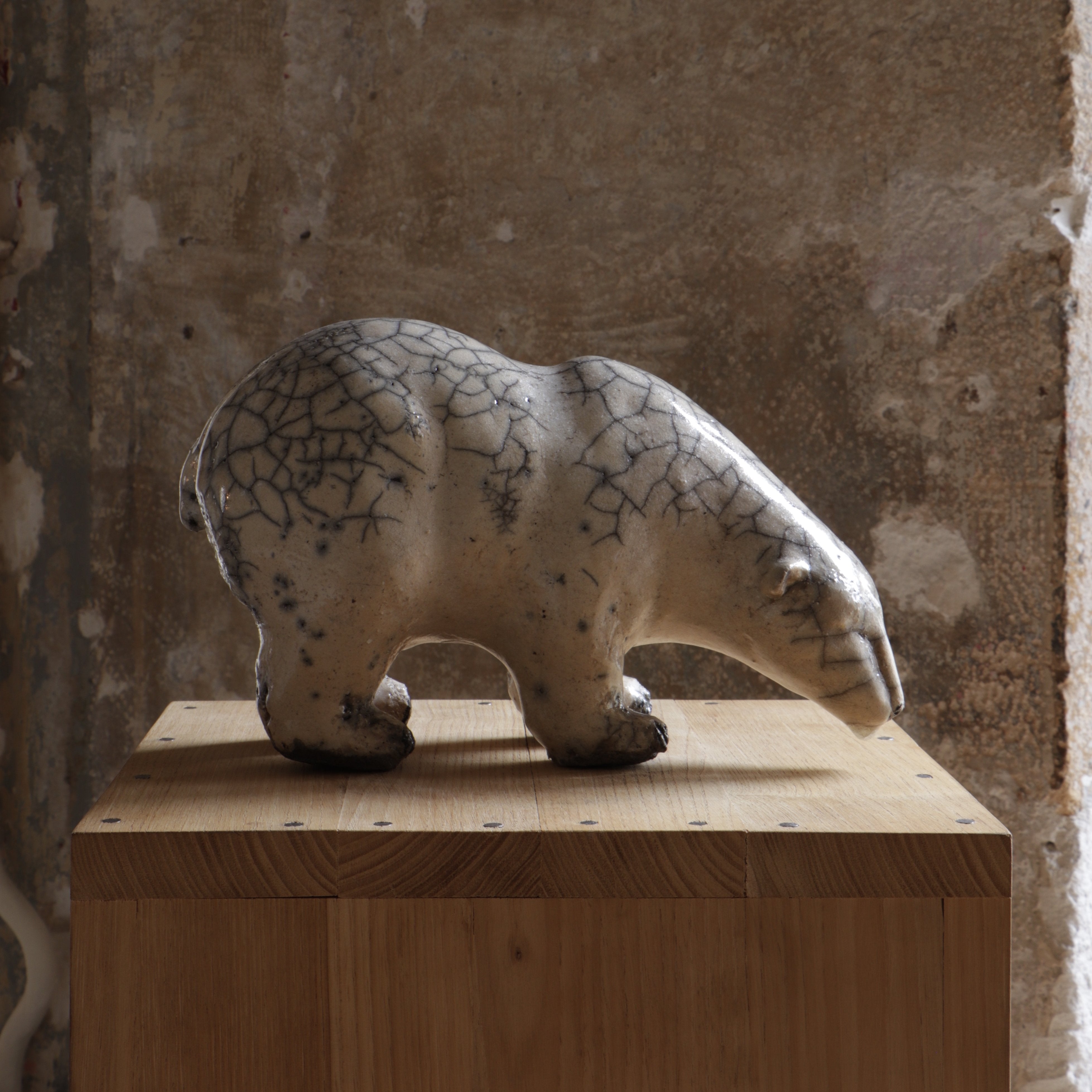 ZEBRES Sculpture « Ours Blanc » (265) - Joanna Hair
