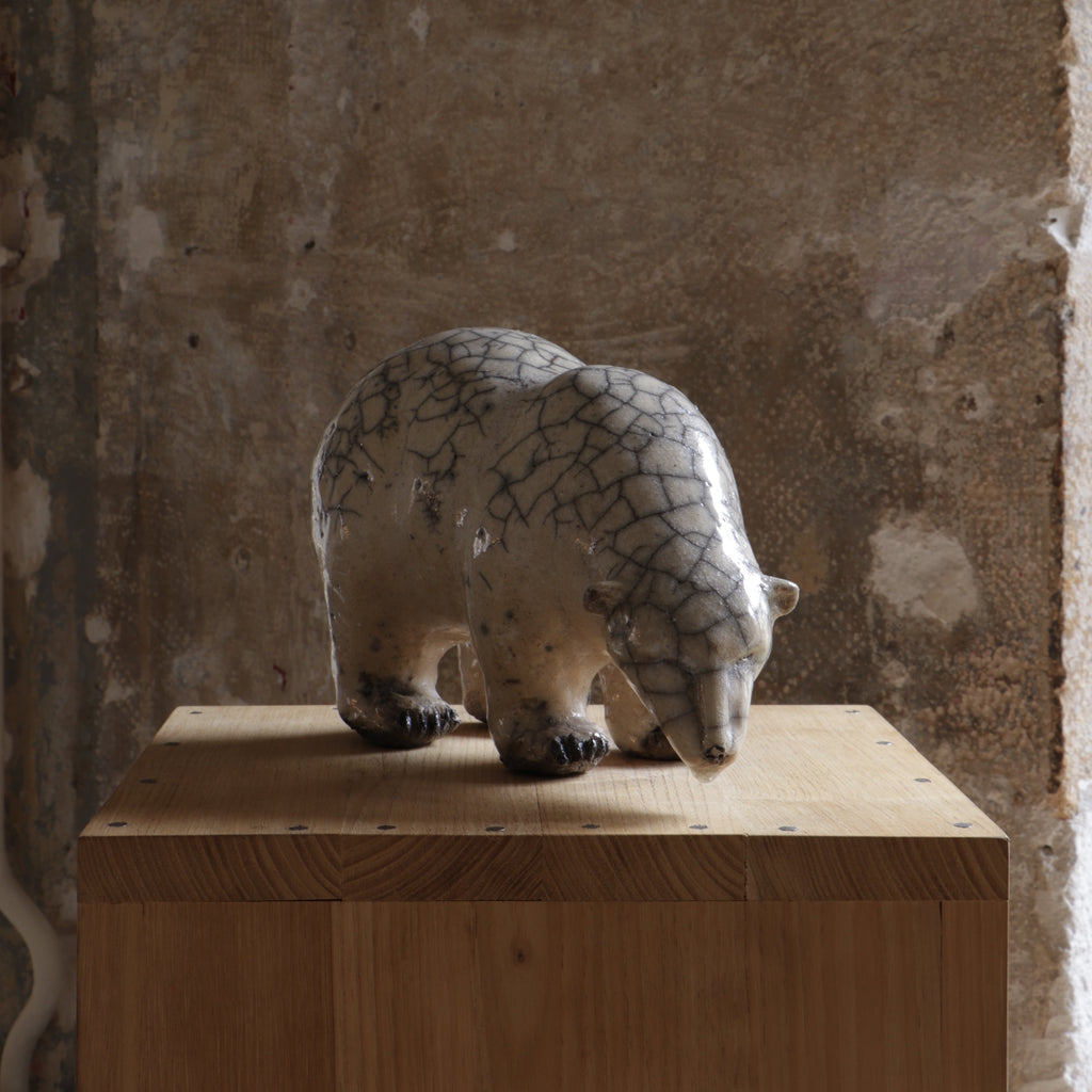 ZEBRES Sculpture « Ours Blanc » (265) - Joanna Hair