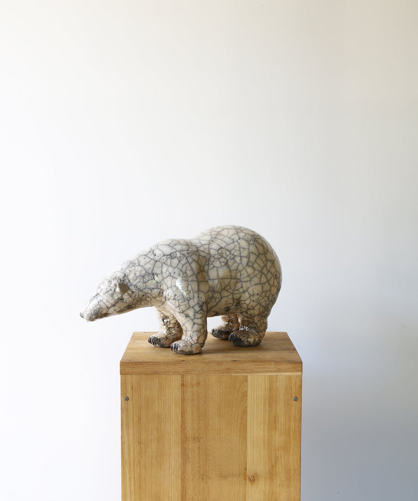 ZEBRES Sculpture « Ours Blanc » (270) - Joanna Hair
