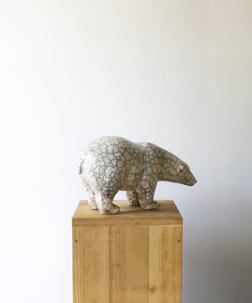 ZEBRES Sculpture « Ours Blanc » (270) - Joanna Hair