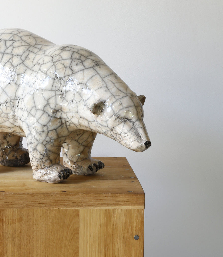 ZEBRES Sculpture « Ours Blanc » (270) - Joanna Hair