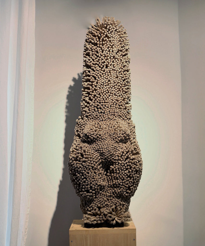 Zèbres « Sculpture tactile », divinité, métal et corde de chanvre - Christian Astuguevieille