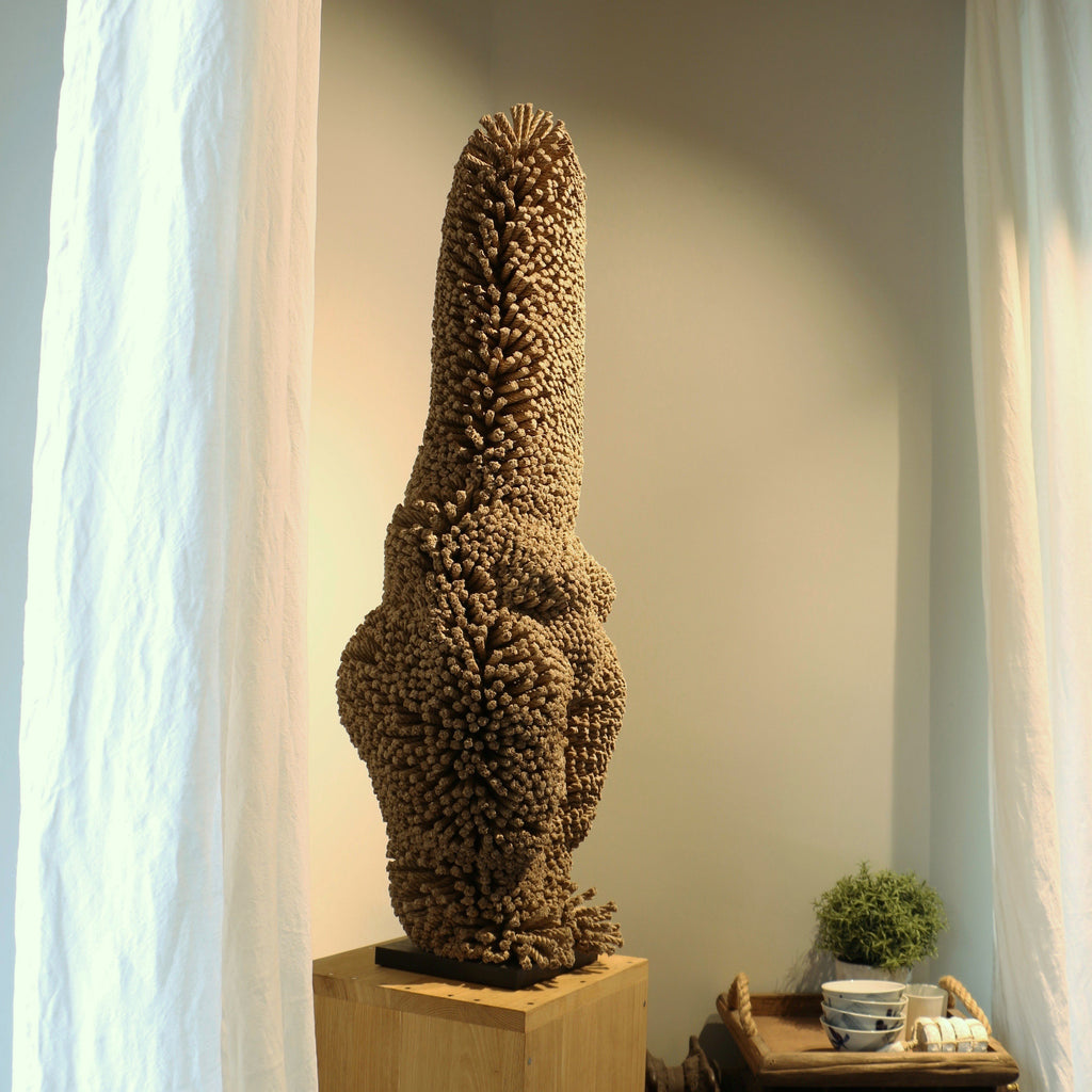 « Sculpture tactile », divinité, métal et corde de chanvre - Christian Astuguevieille - ZEBRES