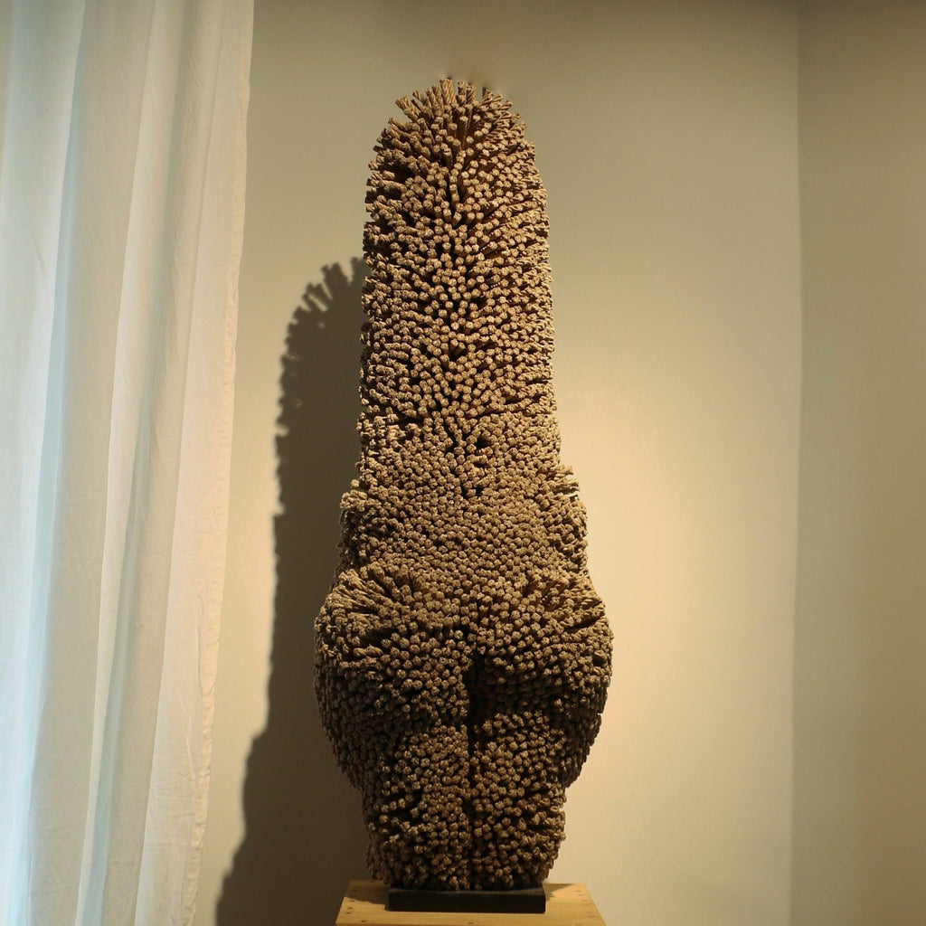 « Sculpture tactile », divinité, métal et corde de chanvre - Christian Astuguevieille - ZEBRES