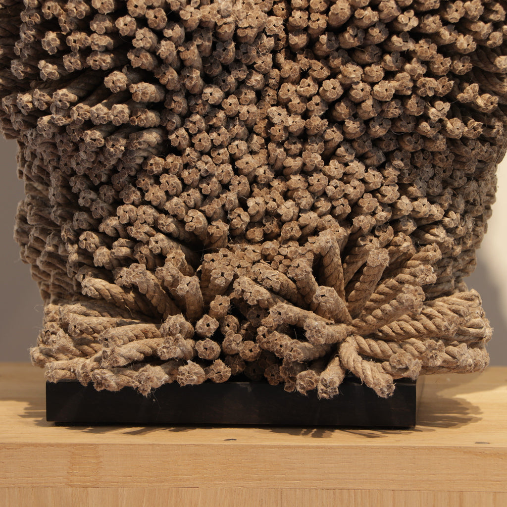 « Sculpture tactile », divinité, métal et corde de chanvre - Christian Astuguevieille - ZEBRES