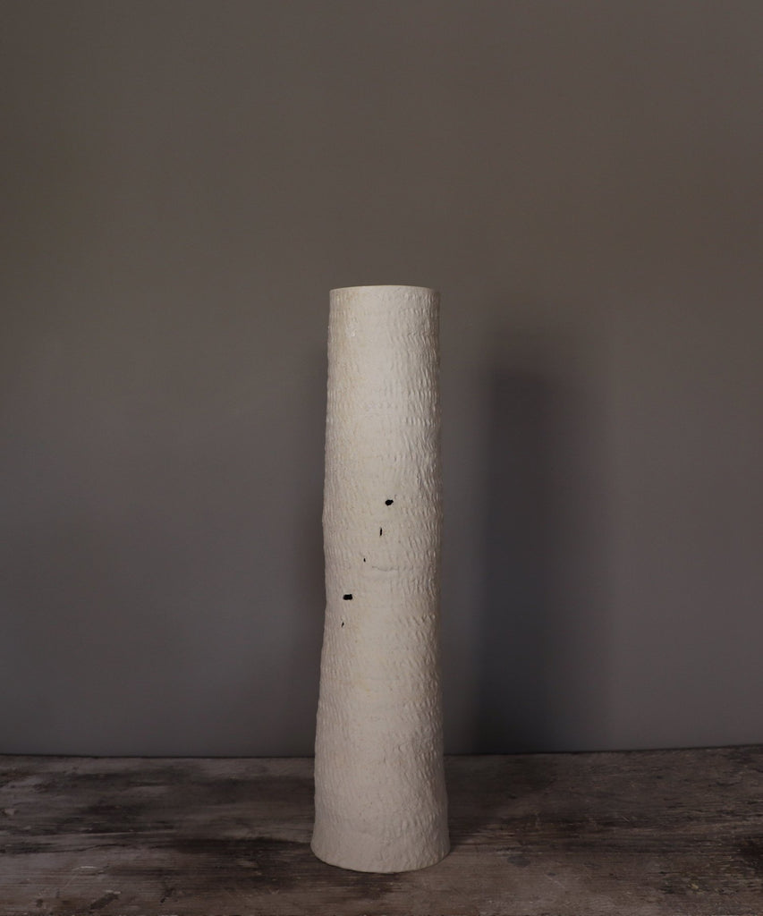 ZEBRES « Souche », stèle en porcelaine - Isabelle Roux